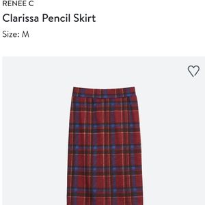 Stitch Fix Plaid Pencil Skirt
